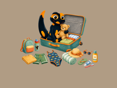 Flammi explains what little guests need to pack in their suitcase for their family holiday in South Tyrol.
