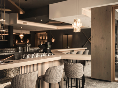 View of the new bar counter.