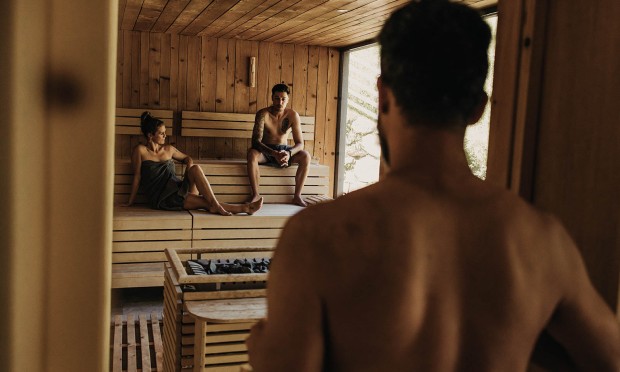 Sauna area for adults only