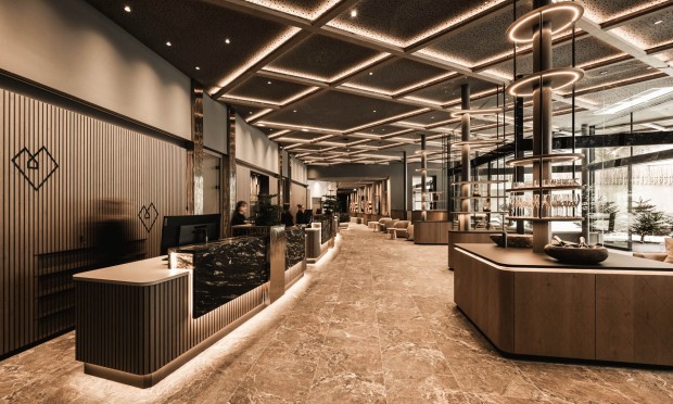 Detail shot of the new reception area