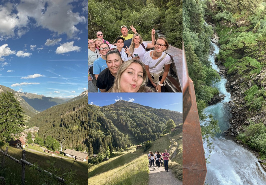 Feuerstein employees hiking and taking selfies