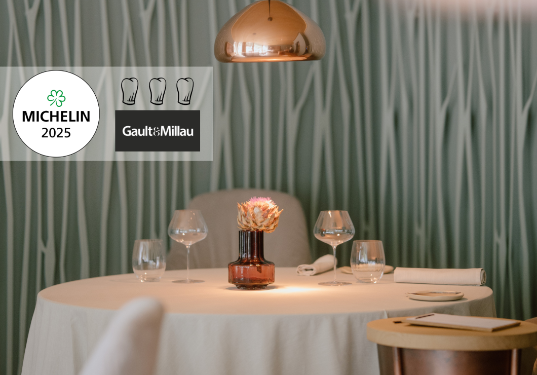 The Artifex gourmet restaurant has once again been awarded the Michelin Green Star and three Gault & Millau toques.