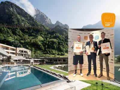 Peter riceve il suo premio.
