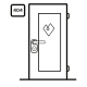 Porta della camera Icon per Babyhotel in Alto Adige
