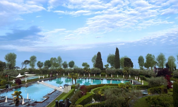 The view of Lake Garda from our hotel room.