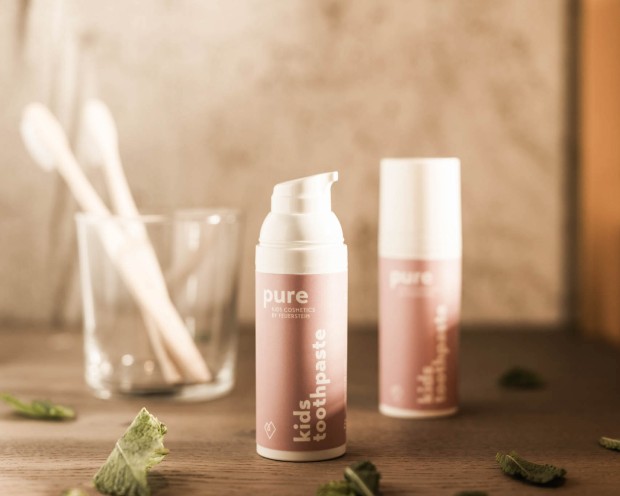 Dentifricio per bambini, foglie di menta – Dentifricio per bambini di Pure Kids Cosmetics by Feuerstein