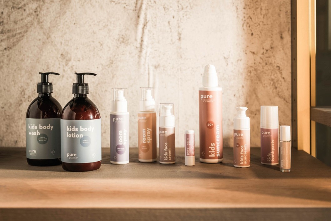 Nuova linea di cosmetici per bambini - pure kids cosmetics by Feuerstein nel Concept Store