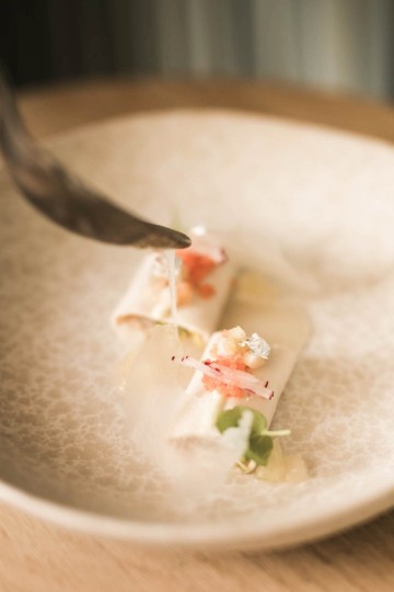 Vegetarian gourmet dish by Andrea Moccia at Artifex