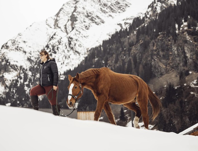Horse riding holidays in winter at the Feuerstein family hotel, the ideal place for a family holiday in the mountains